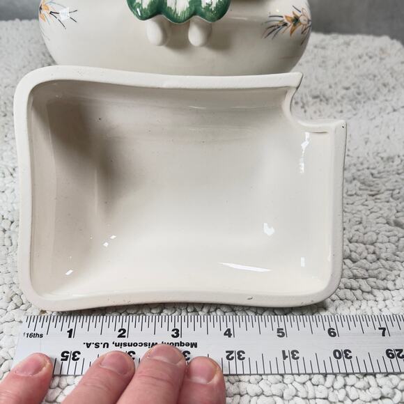 Royal Sealy Soup Tureen 1960's Made in Japan Plum Harvest Includes Lid ~6"x8" - Picture 8 of 16